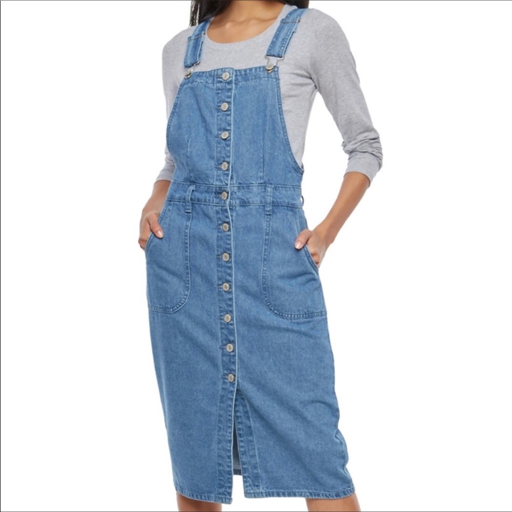 Denim Overall Dress